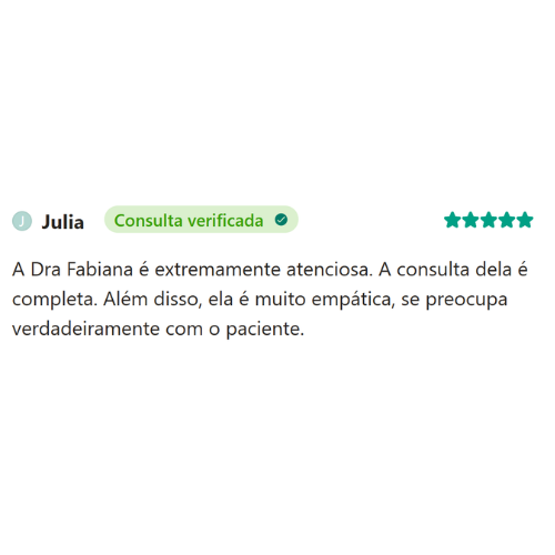 Depoimento Google Dra. Fabiana Pereira Lopes